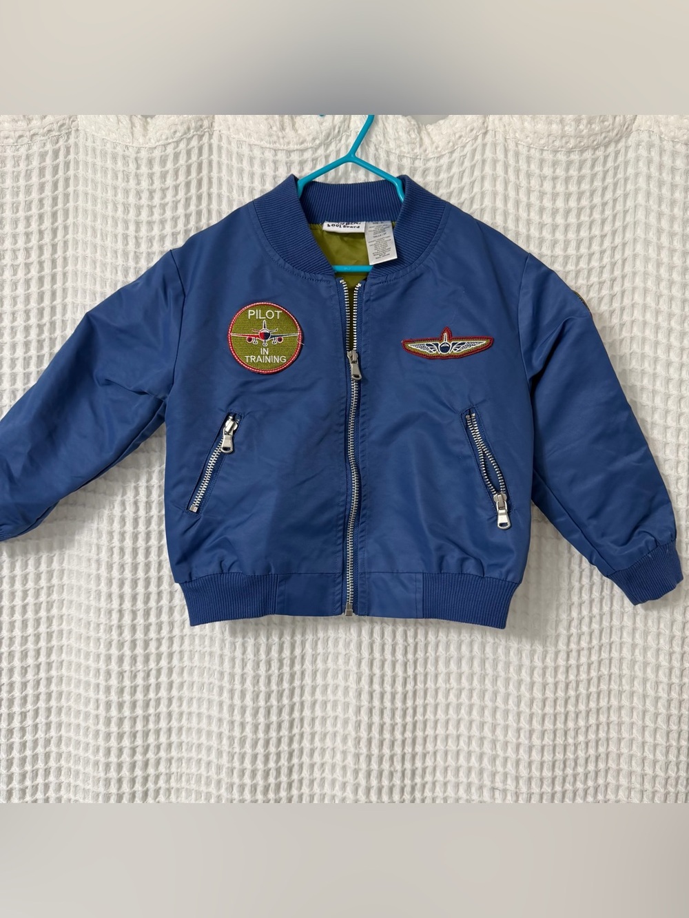 Kids Blueberi Boulevard 'Pilot in Training' Bomber Jacket